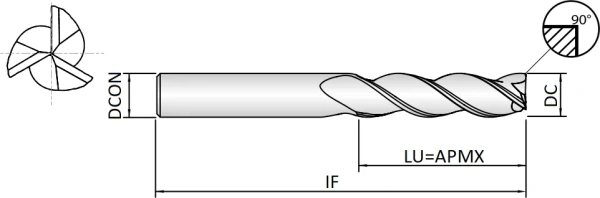 Alu-Power-HPC-3--45°-10X10X22X72 АКЦИЯ