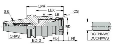 BT50-ER25-100 BT50-ER25-100